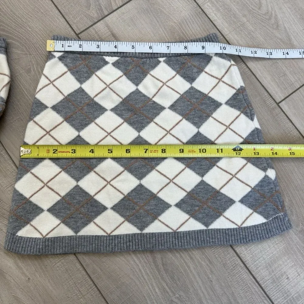 F&F x Samantha Faiers Argyle Cardigan and Skirt 2-Piece‎ Set 3-4 Years, new